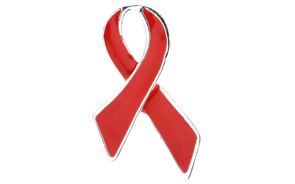 Classic Red Ribbon Lapel Pin - Set Of 100