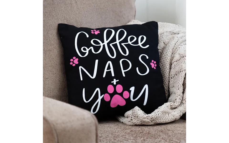 Coffee Naps & You Paw Accent Pillow
