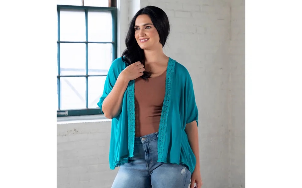 Comfy Sheer Kimono Cardigan - Teal