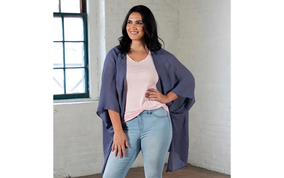 Comfy Sheer Kimono Cover-up - Denim
