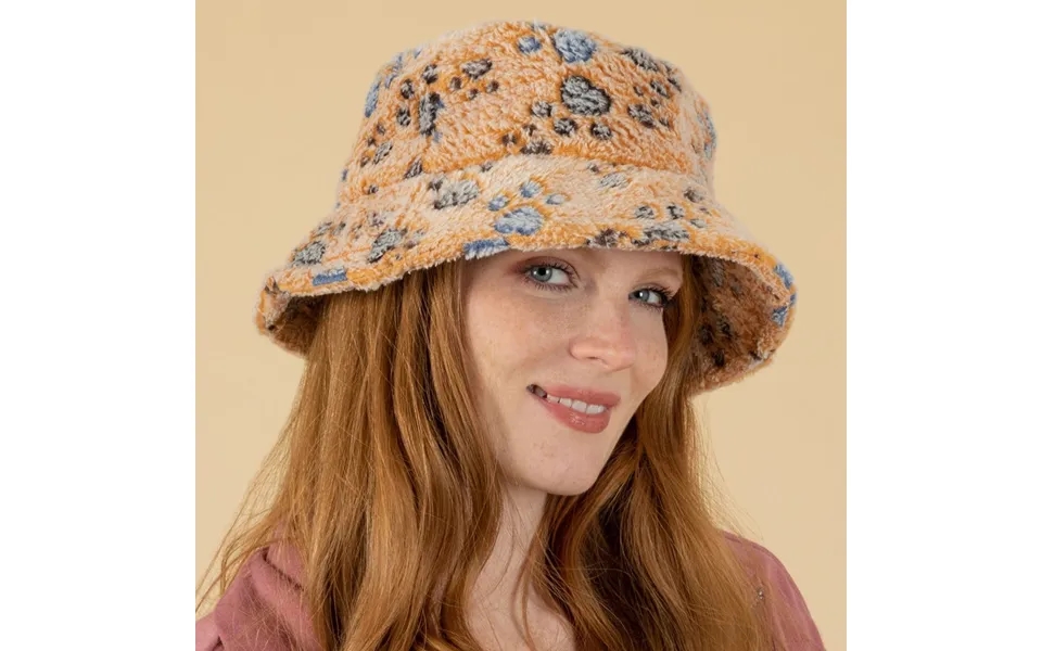 Cozy Paws Bucket Hat - Beige