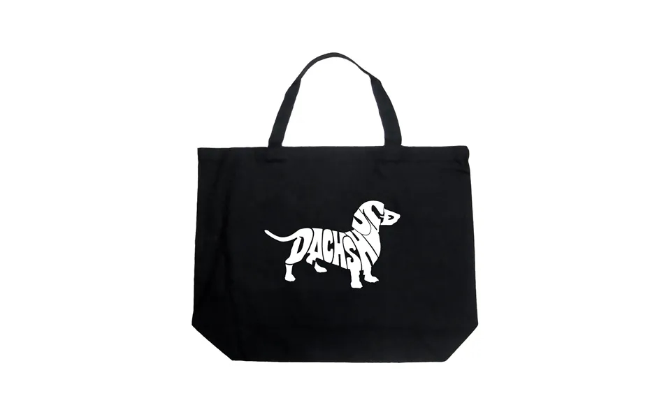 Dachshund - Large Word Art Tote Bag