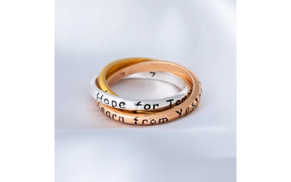 Daily Reminder Trio Fidget Ring - 9