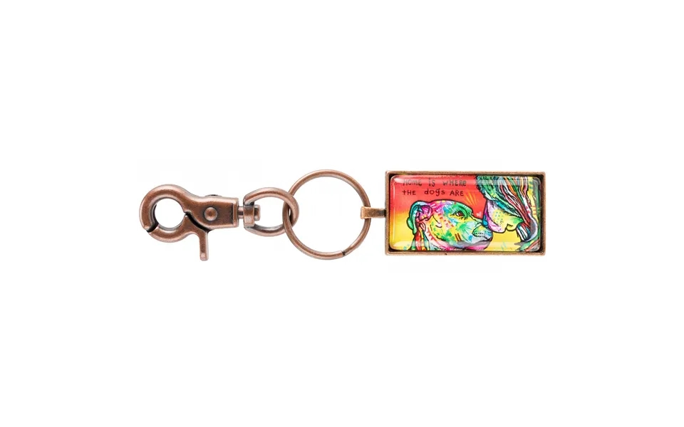 Dean Russo Pet Key Chain - Home Is Where The Dogs Are
