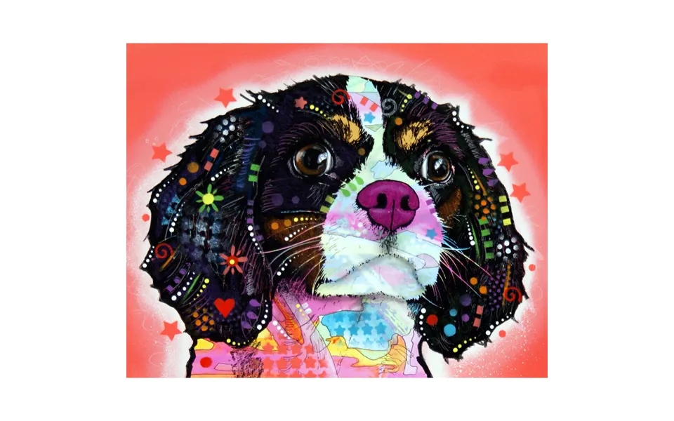Dean Russo Watermark Dog Print - King Charles Cavalier