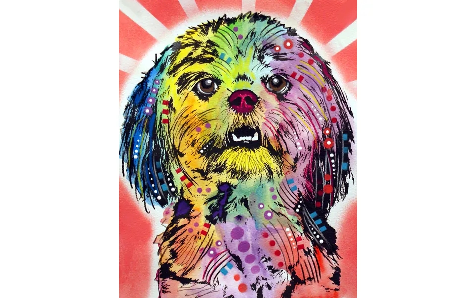 Dean Russo Watermark Dog Print - Shih Tzu