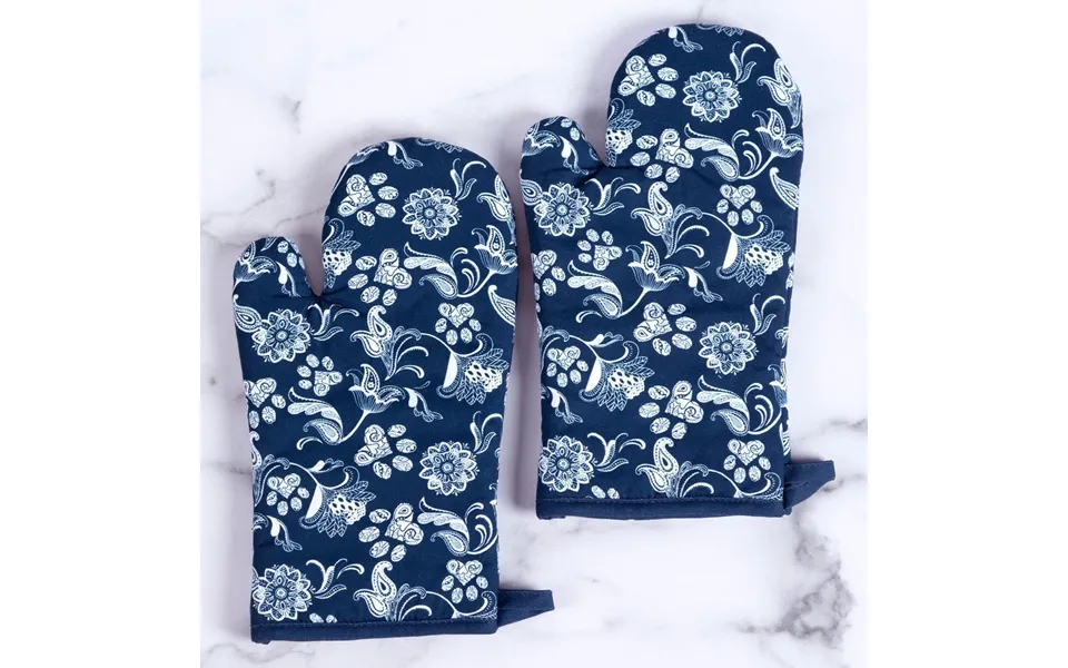 Distinctly Designed Oven Mitts - Set Of 2