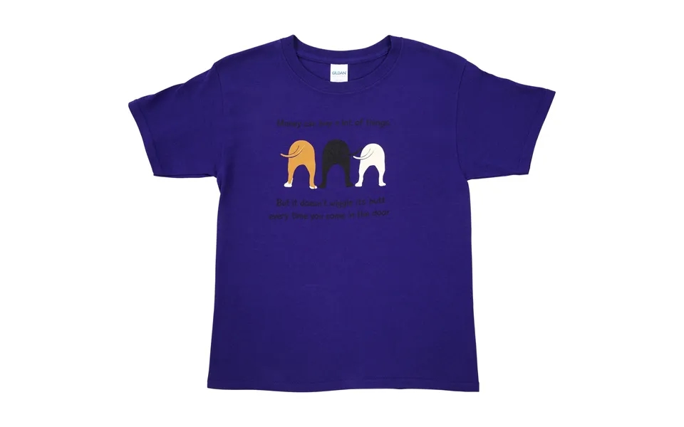 Dog Wiggle Youth Tee - Purple