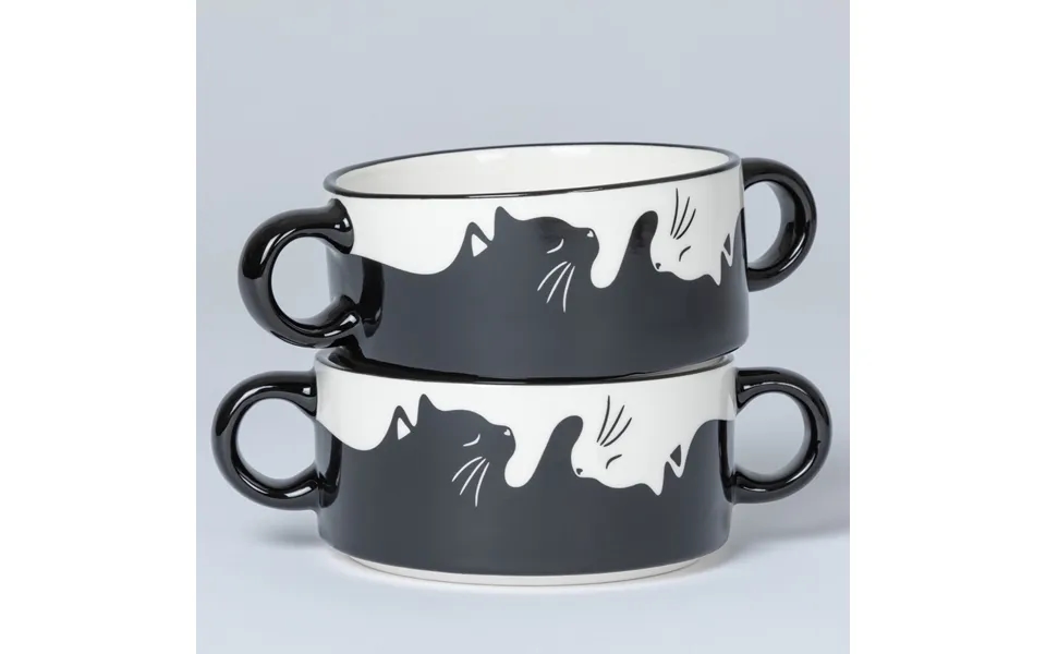Double Handle Soup Cups - Set Of 2