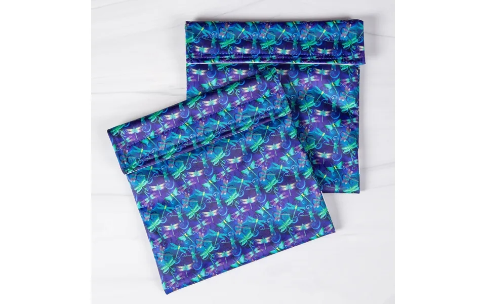 Dragonflies Reusable Snack Pouch - Set Of 2