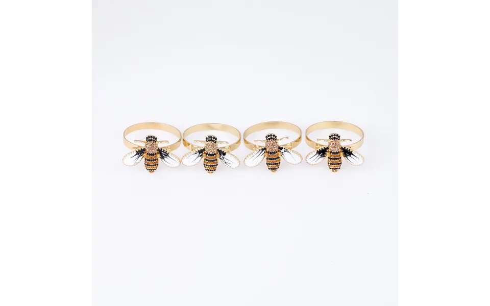 Elegant Bee Napkin Holder - Set Of 4