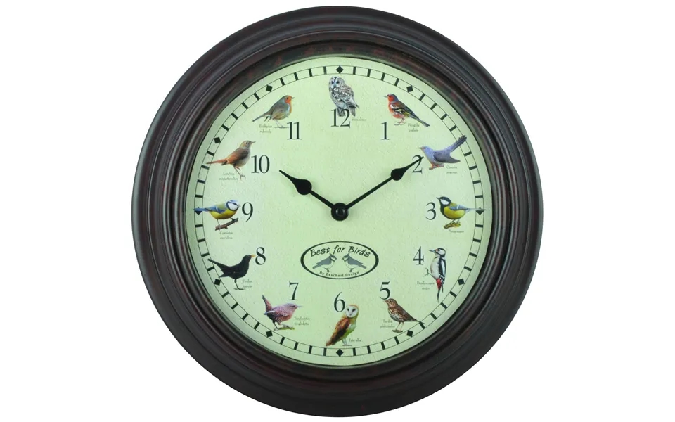 Esschert Design Bird Sounds Clock
