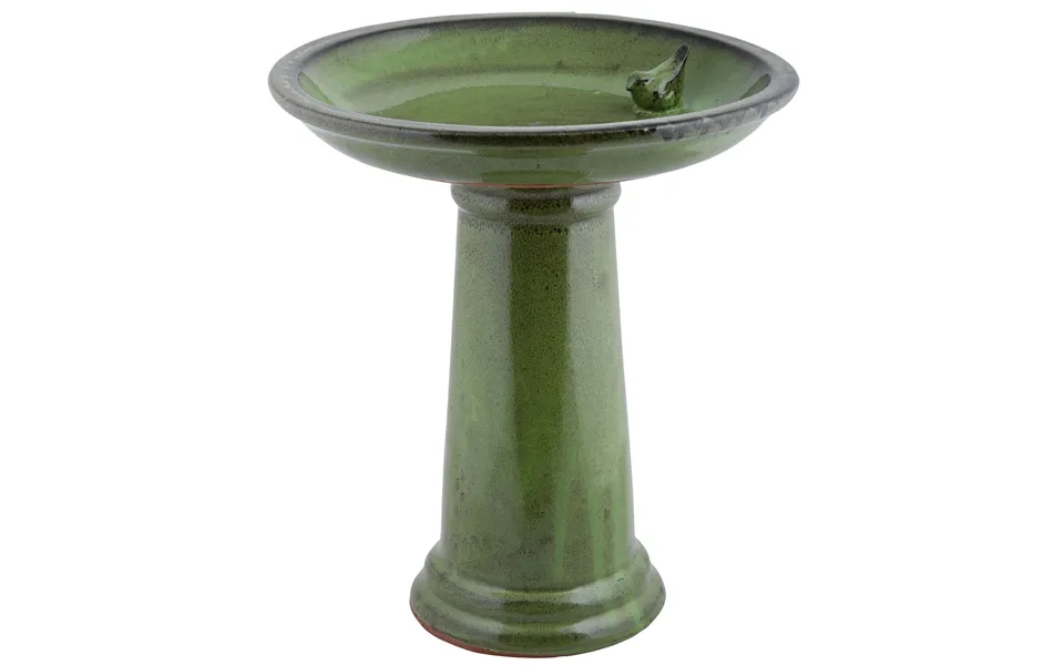Esschert Design Ceramic Green Bird Bath