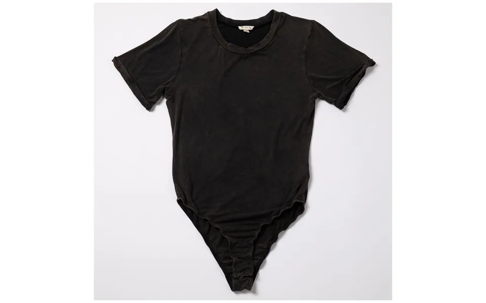 Essential Short Sleeve Bodysuit - Black