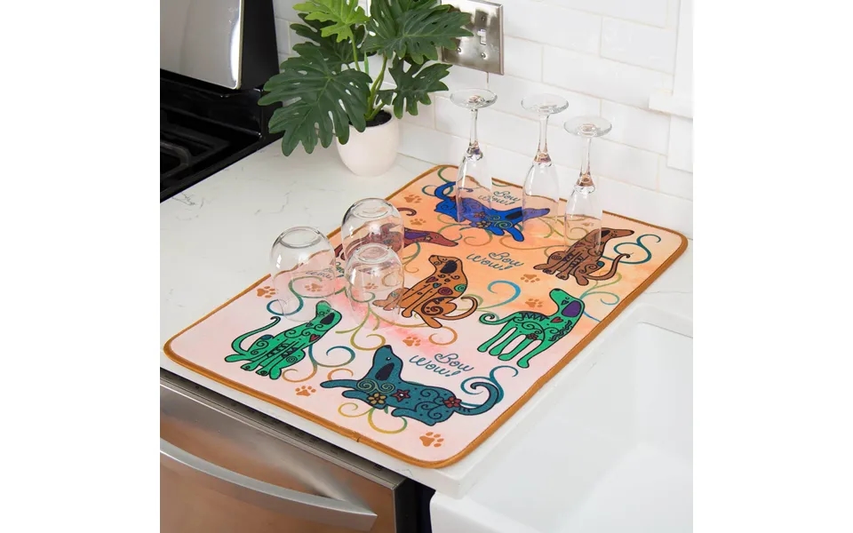 Festival Pets Microfiber Dish Drying Mat - Dog