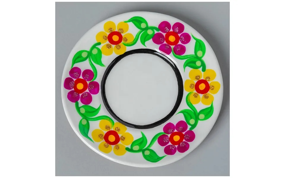 Fiesta Hand Painted Small Ceramic Planter - White