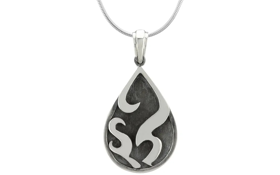Flames Drop Sterling Necklace - Pendant Only