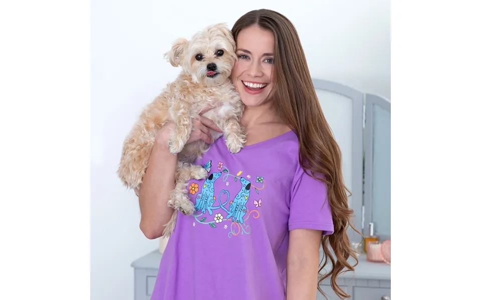 Flowers & Festive Pet V-neck Nightgown - Dog