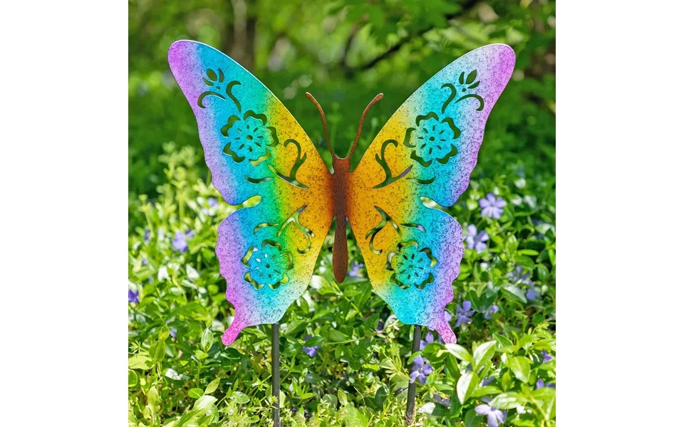 Fluttering Friends Silhouette Garden Stake - Butterfly