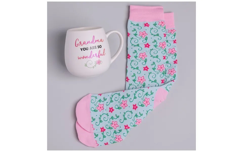 For The Perfect Person Mug & Sock Gift Set - Grandma