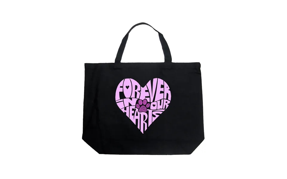Forever In Our Hearts - Large Word Art Tote Bag