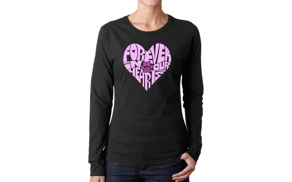Forever In Our Hearts - Women's Word Art Long Sleeve T-shirt