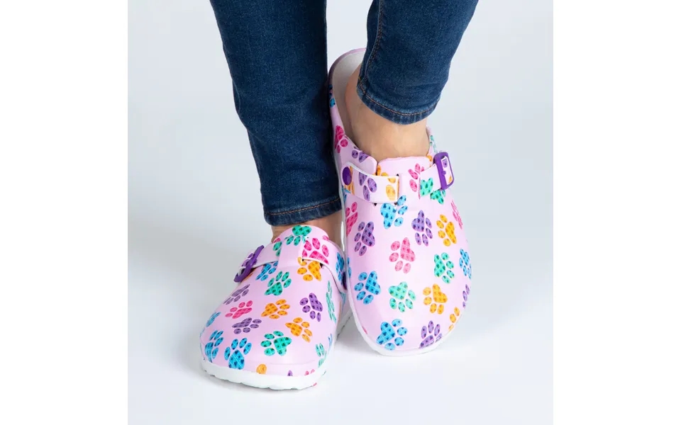 Forever Paws Clogs - Colorful Paws