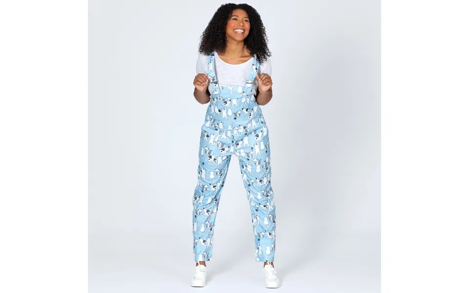 Fun Loving Cat Overalls - 1x