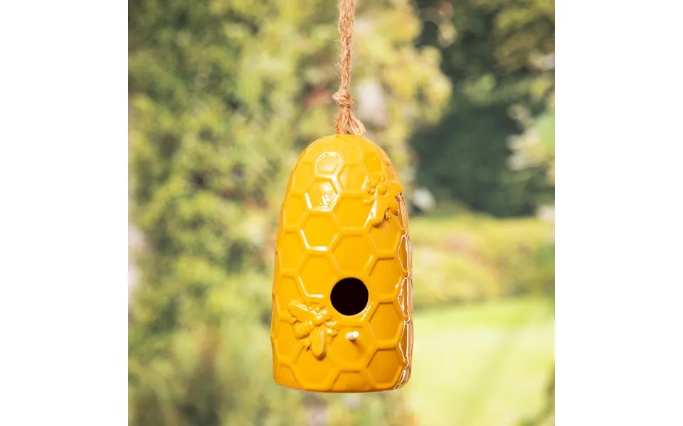 Functional Beehive Birdhouse - Tall Honeycomb