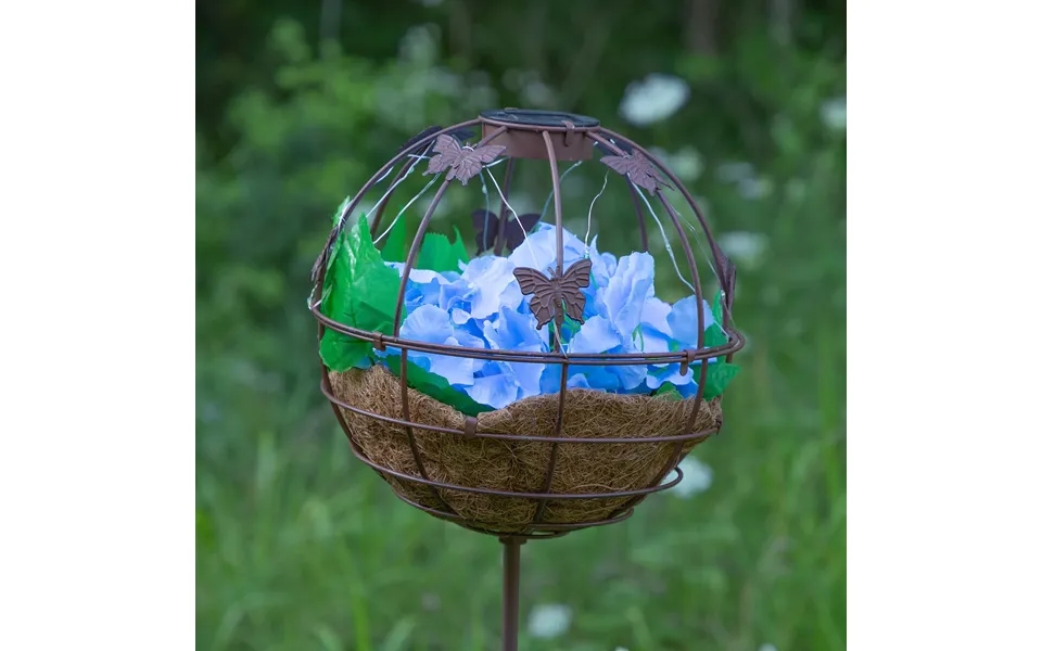 Garden Sphere Solar Planter - Butterfly
