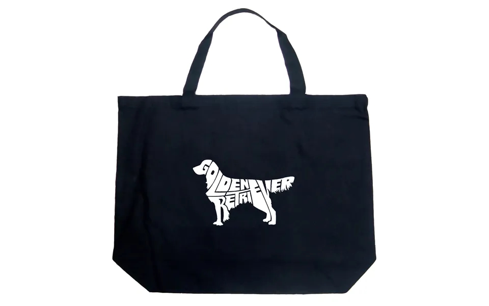 Golden Retriever - Large Word Art Tote Bag