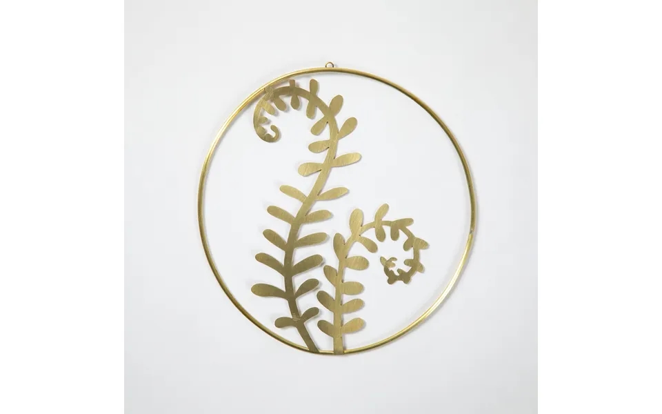 Hand Crafted Leaves Metal Wall Decor - Fern