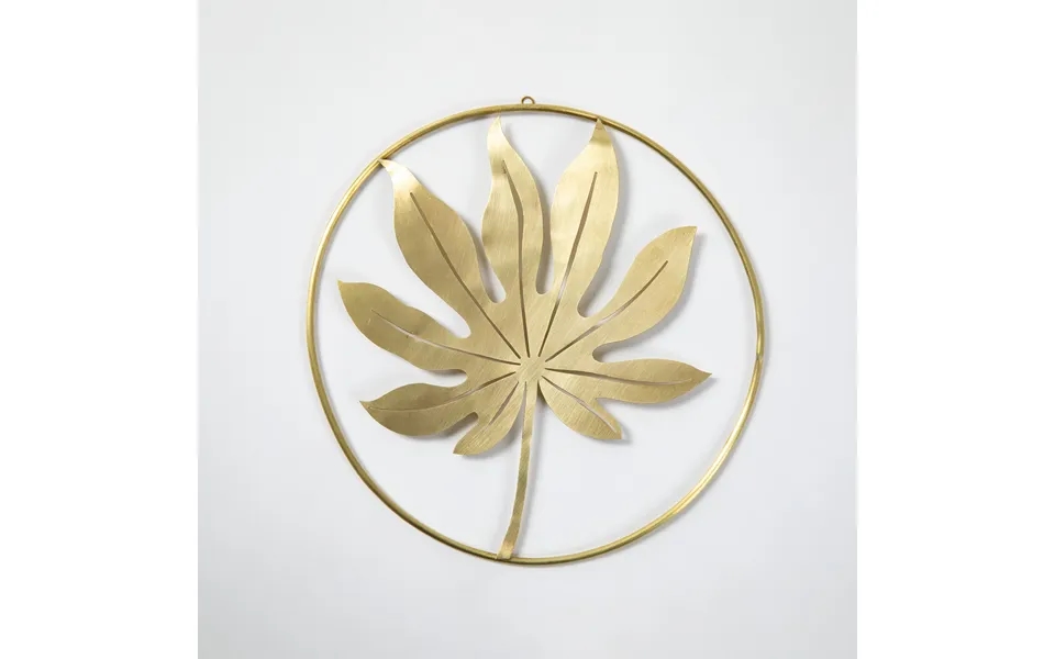 Hand Crafted Leaves Metal Wall Decor - Fig