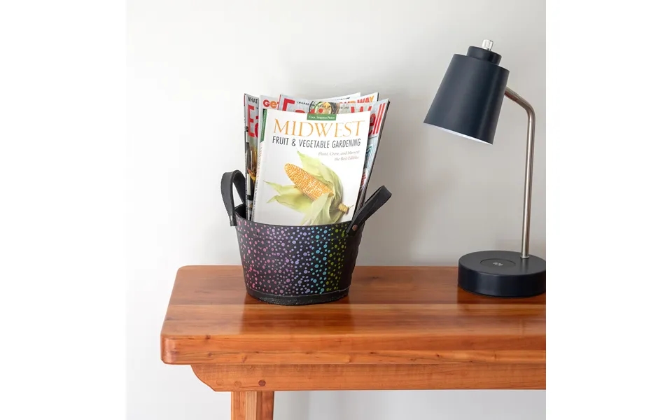 Hand Painted Folklore Recycled Rubber Planter - Confetti