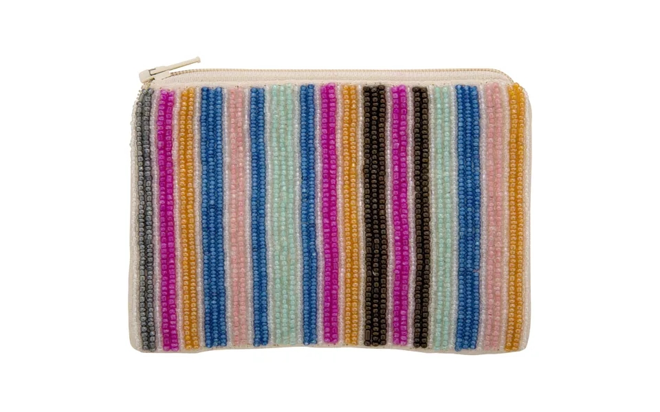 Hand-beaded Horizon Pouch - Light Multi