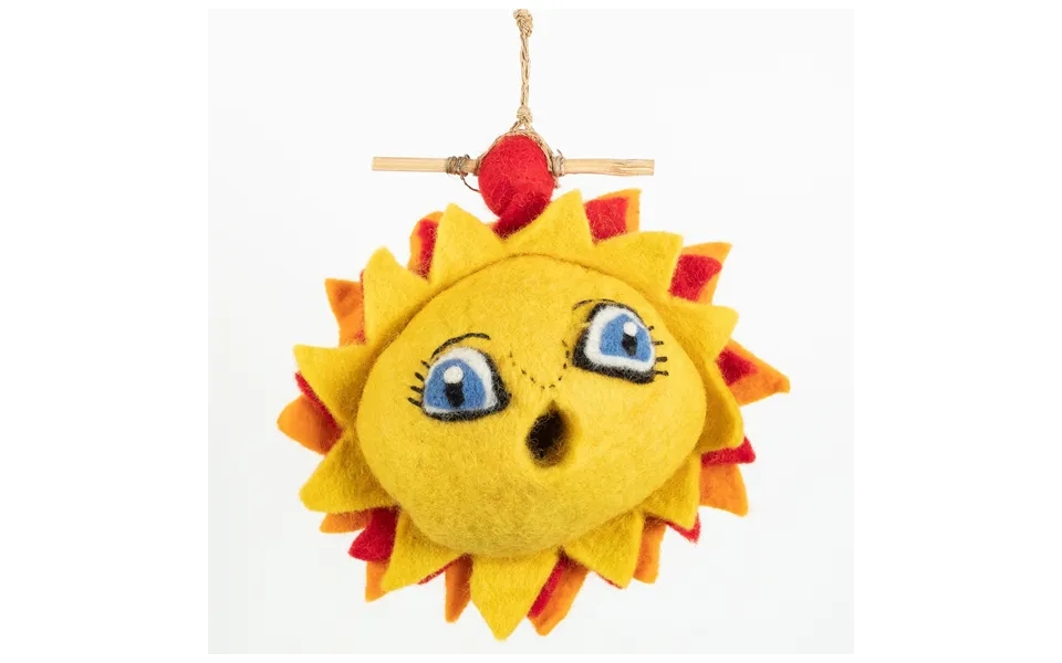 Hand-felted Birdhouse - Sunshine