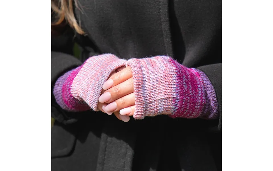 Handmade 100% Alpaca Fingerless Mittens - Fair Trade From Bolivia