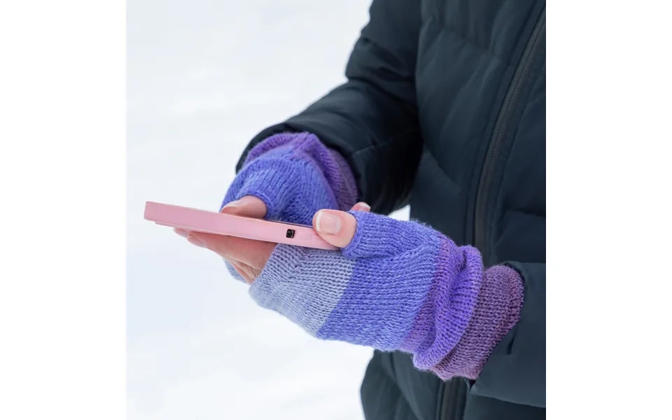 Handmade 100% Alpaca Fingerless Mittens - Fair Trade From Bolivia