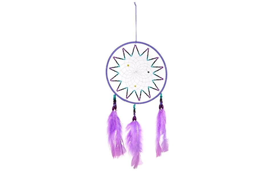 Handmade Threaded Dreamcatcher - Lilac