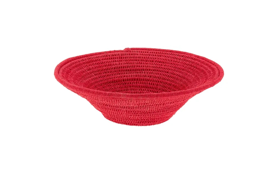 Handwoven Sisal Petite Basket - Fuchsia