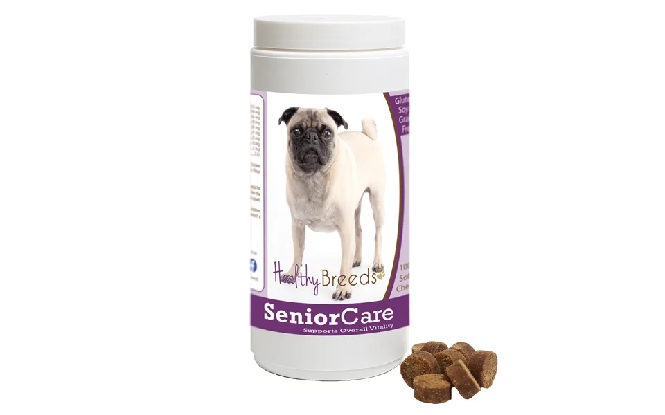 Healthy Breeds Senior Dog Care Soft Chews - Pug