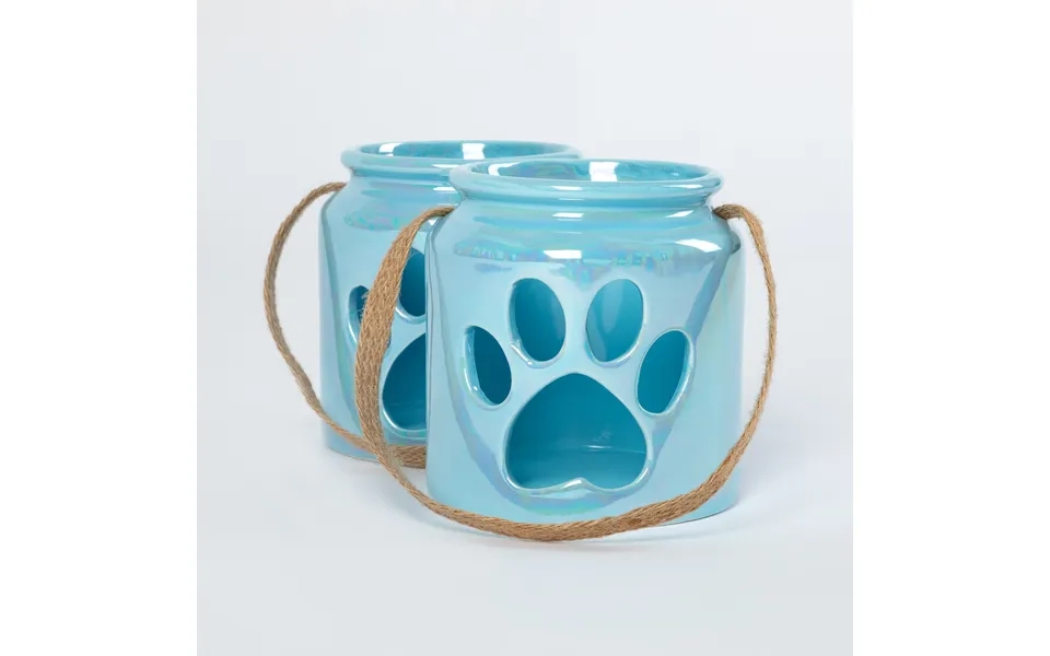 Heart Paw Candle Holder - Set Of 2