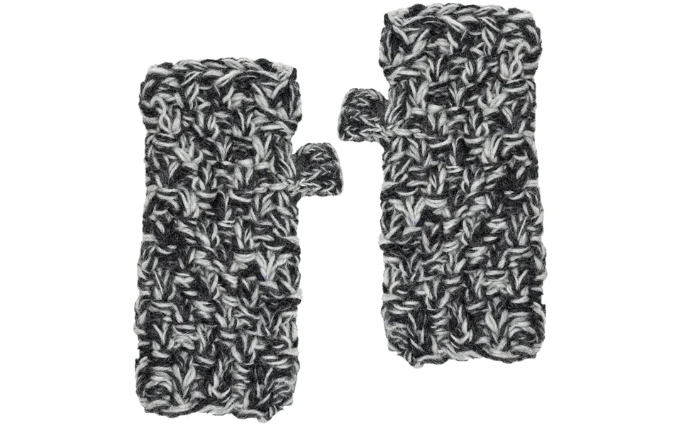 Heathered Wool Winter Accessories - Black