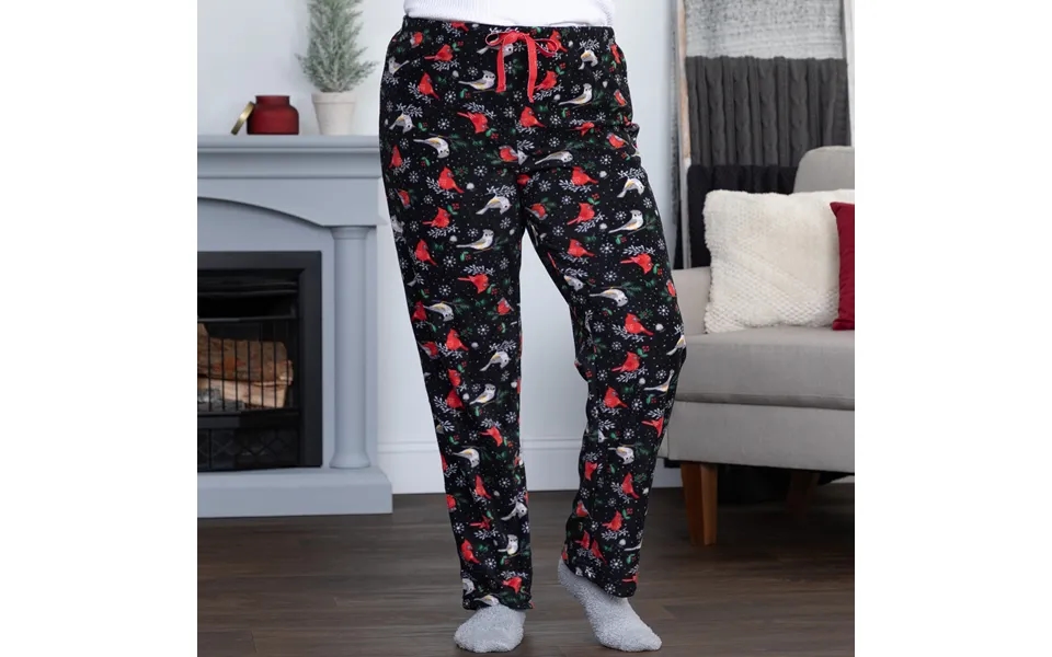 Holiday Fleece Pajama Pants - Birds