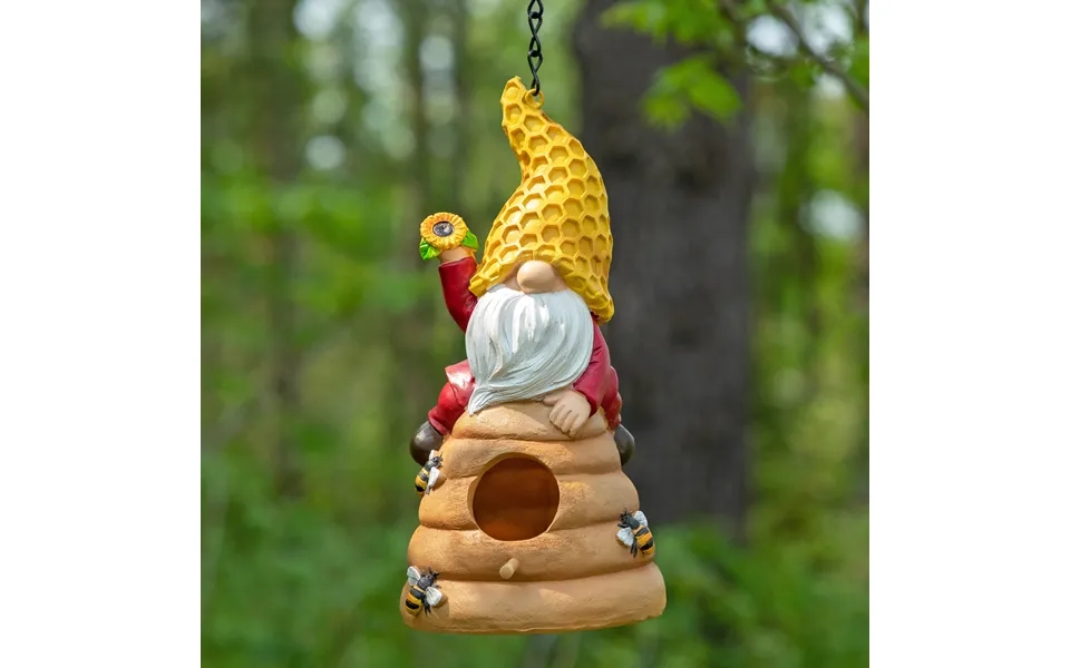 Honeycomb Gnome & Beehive Bird House