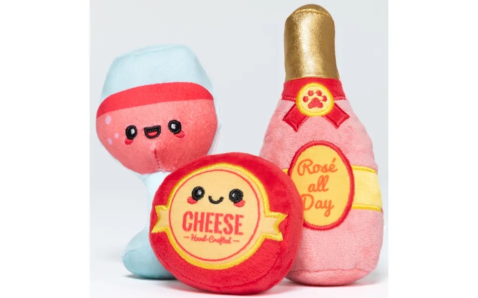 Hugsmart Picnic Time Plush Dog Toys - Set Of 3