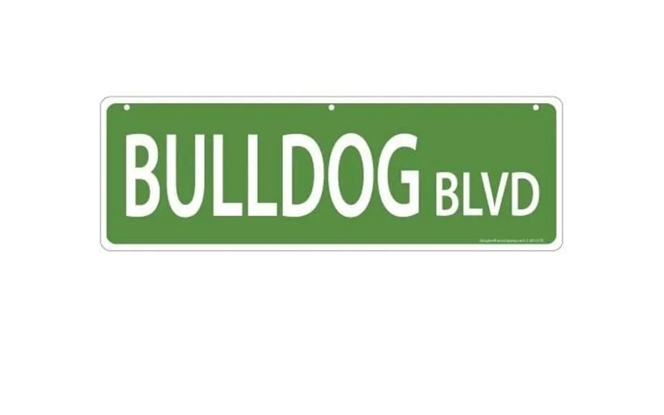 Imagine This Pet-themed Street Signs - Bulldog