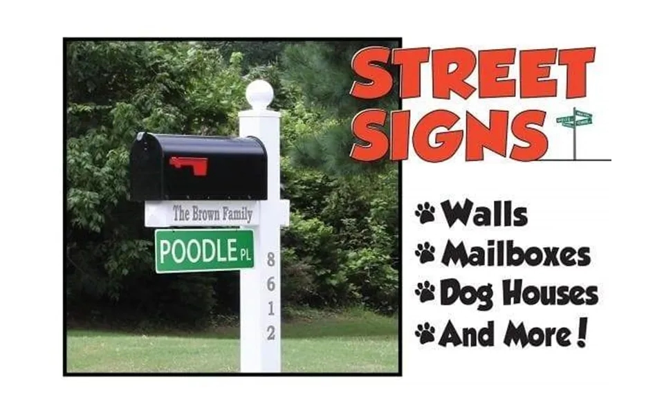 Imagine This Pet-themed Street Signs - German Shepard