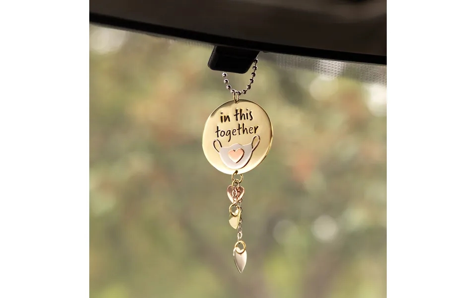 In This Together Mixed Metal Car Charm