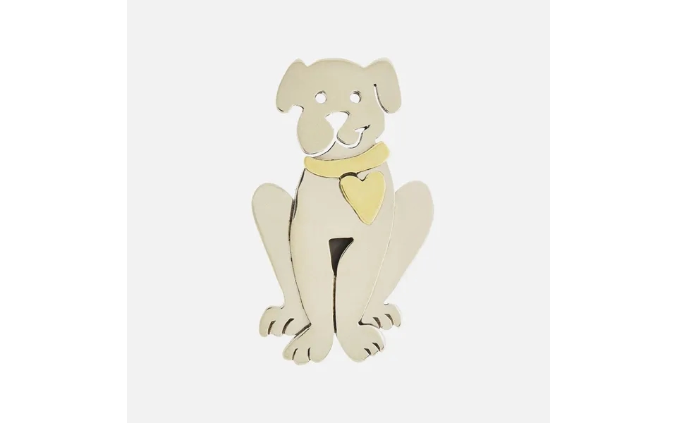 It's Norman The Dog Sterling & Brass Pin